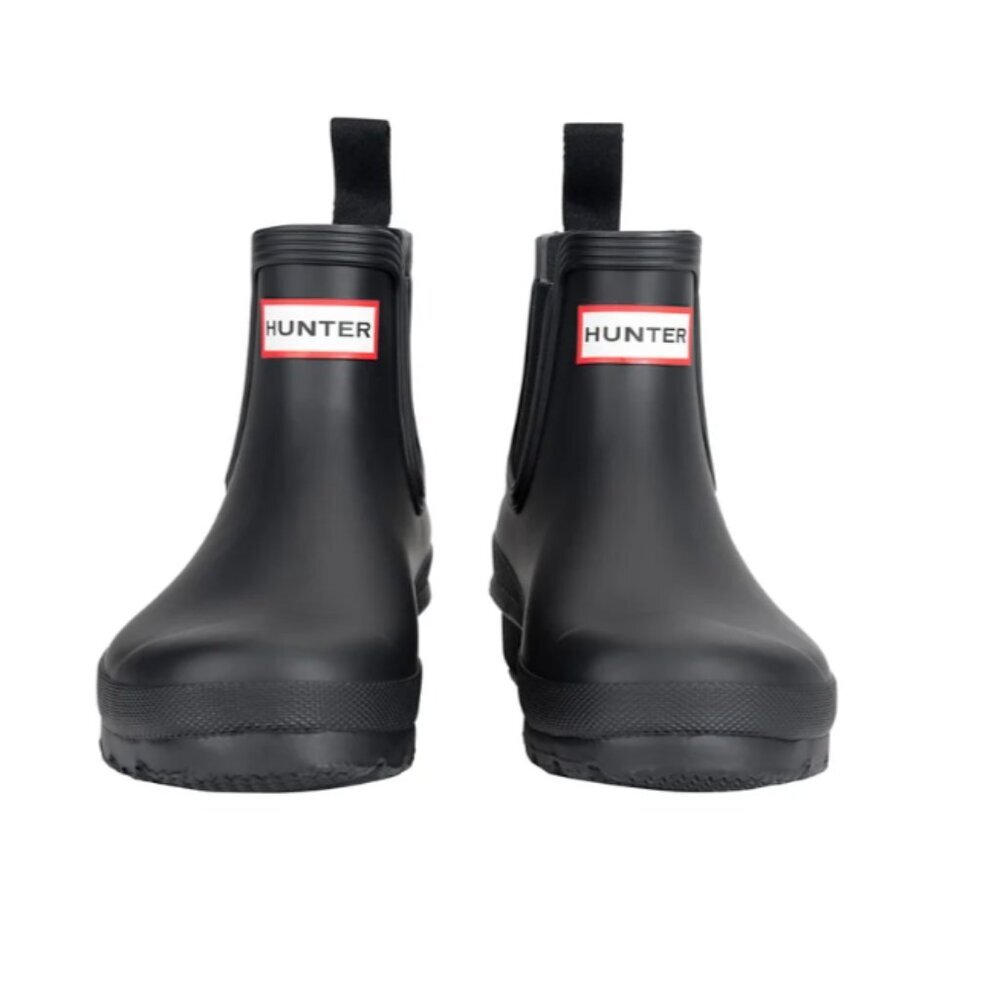 NEW! Hunter Women's Original Chelsea Rain Boot Black - Picture 2 of 5